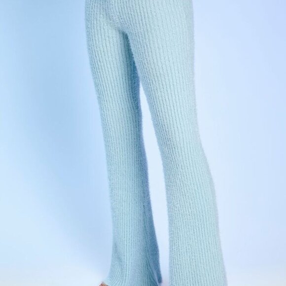 NWT Hello Kitty Sweater-Knit Flare Pants 🩵 Small - Picture 3 of 5